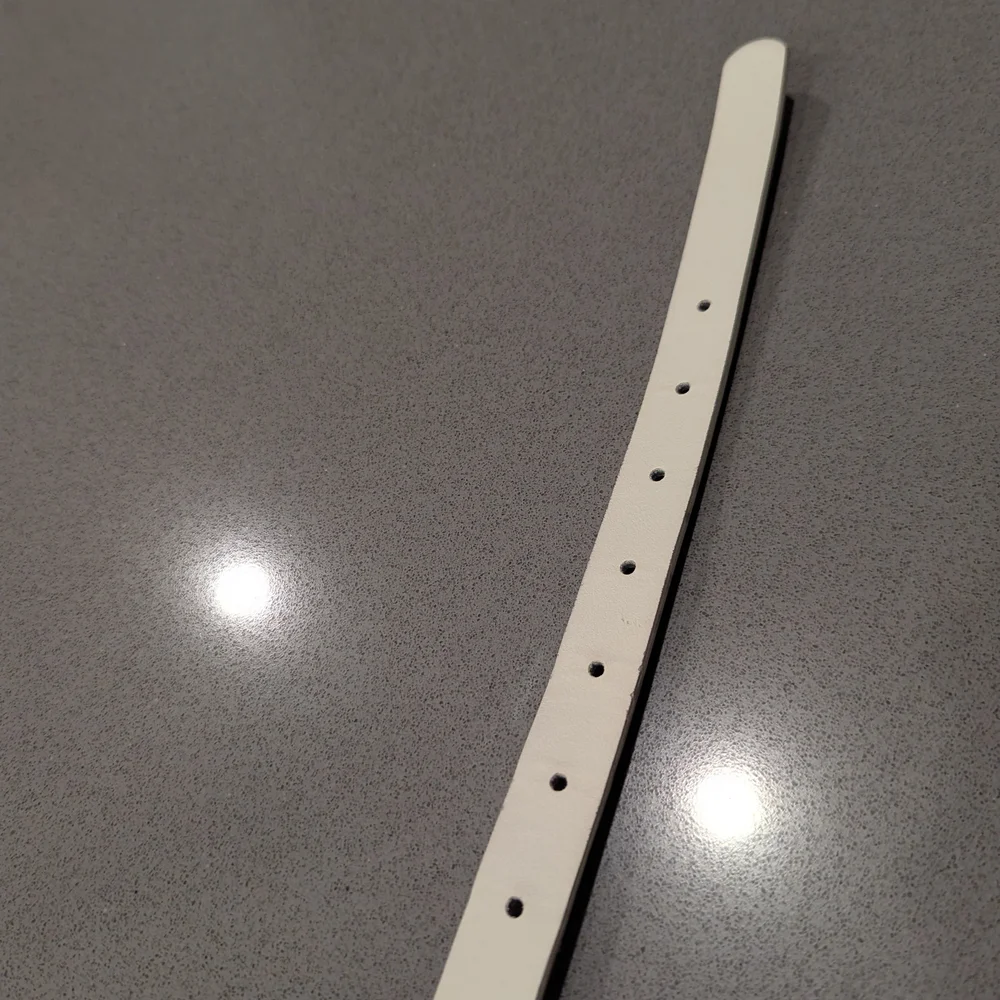 Madden Girl White Belt with Silver Buckle
